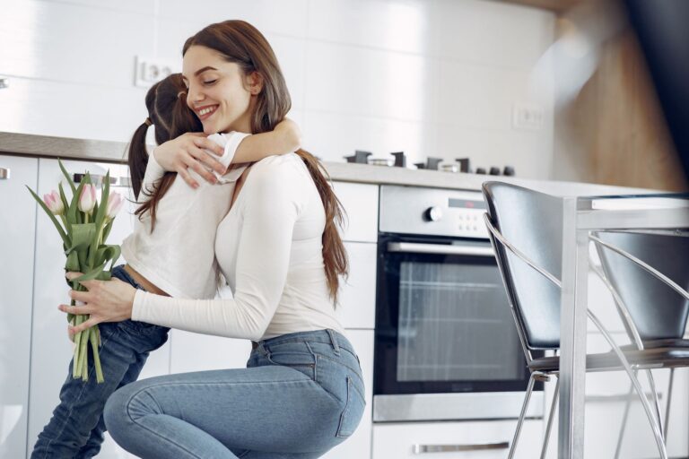Mother and child interview